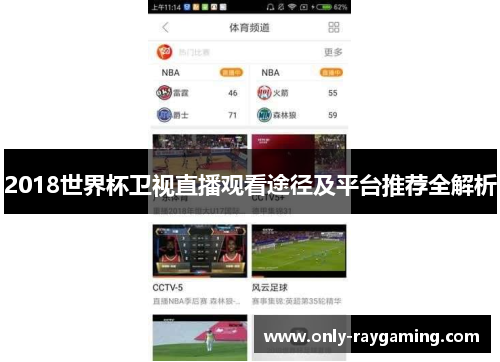 2018世界杯卫视直播观看途径及平台推荐全解析